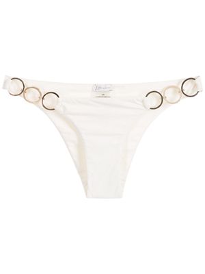 Lenny Niemeyer side hoop-detail bikini bottoms - White