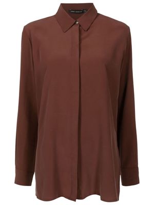Lenny Niemeyer side-slits silk shirt - Brown