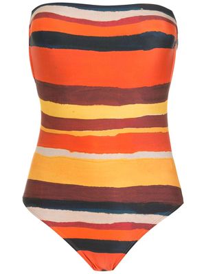Lenny Niemeyer strapless swimsuit - Orange