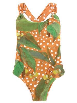 Lenny Niemeyer Surma leaf-print swimsuit - Yellow