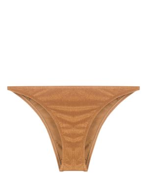 Lenny Niemeyer textured low-rise bikini bottoms - Brown