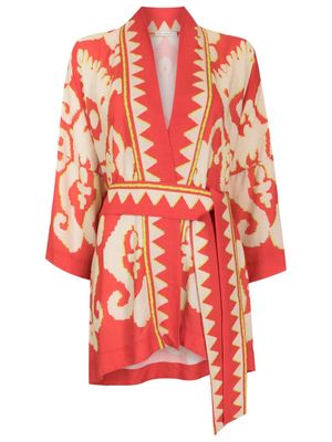 Lenny Niemeyer Turquia side-slit kimono - Red