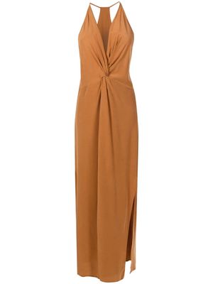 Lenny Niemeyer twist-detail maxi dress - Brown