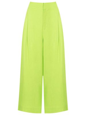 Lenny Niemeyer wide-leg cropped trousers - Green