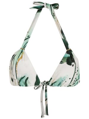 Lenny Niemeyer Zaire triangle bikini top - Green