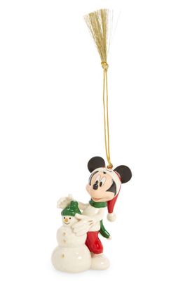 LENOX x Disney Mickey Mouse & Snowman Ornament