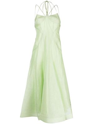 Leo Lin Gina strappy midi dress - Green