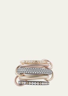 Leo Mixed-Metal Statement Ring with Diamonds