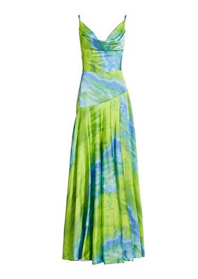 Leo Satin Printed Gown