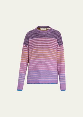 Leonard Striped Mohair Sweater