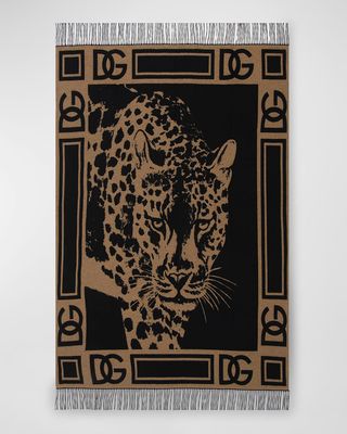 Leopard Cashmere Throw