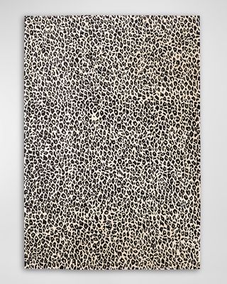 Leopard Hand-Tufted Rug, 5' x 8'