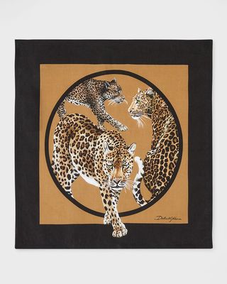 Leopard Linen Napkins, Set of 2