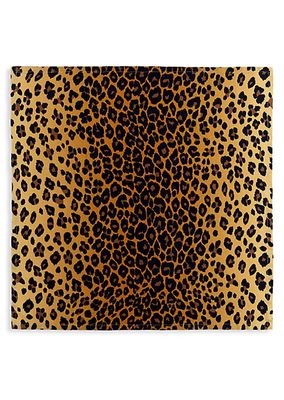 Leopard Linen Sateen 4-Piece Napkin Set