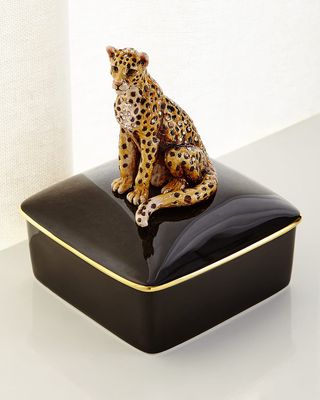 Leopard Porcelain Box