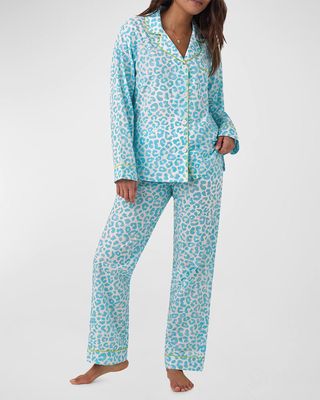 Leopard-Print Organic Cotton Pajama Set