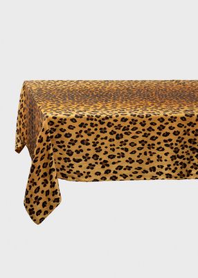 Leopard Sateen Tablecloth, Large