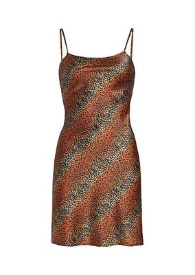 Leopard Slip Minidress