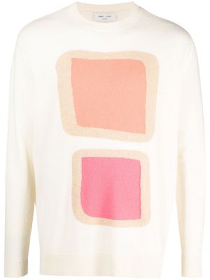 LERET LERET geometric-print knitted cashmere jumper - Neutrals