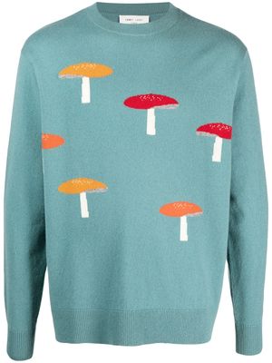 LERET LERET mushroom fine-knit jumper - Blue