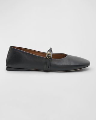 Les Ballerines Rondes Mary Jane Flats