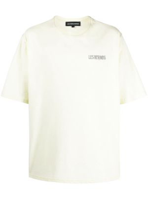 Les Benjamins logo-print cotton T-shirt - Yellow
