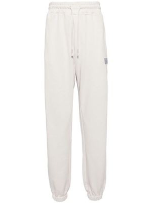 Les Benjamins logo-print cotton track pants - Grey