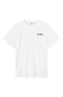 Les Deux Blake Logo T-Shirt in White/Black
