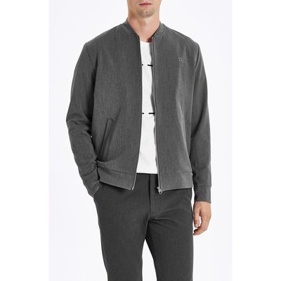 Les Deux Como Bomber Jacket in Grey Melange 