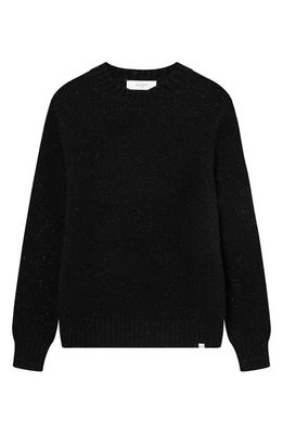 Les Deux Gary Fleck Wool Blend Sweater in Black