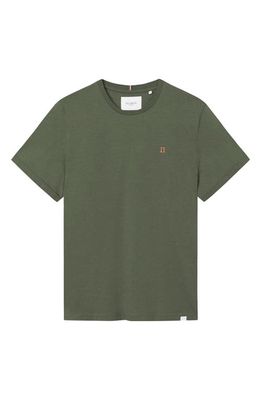 Les Deux Nørregaard T-Shirt in 522730-Olive Night/Orange