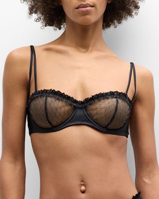 Les Follies Embroidered Balconette Bra