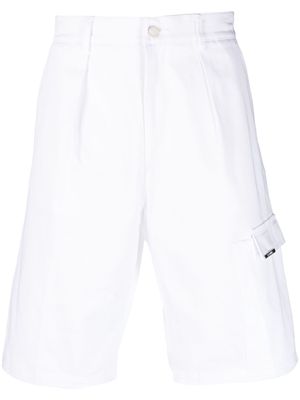 LES HOMMES knee-length cotton shorts - White