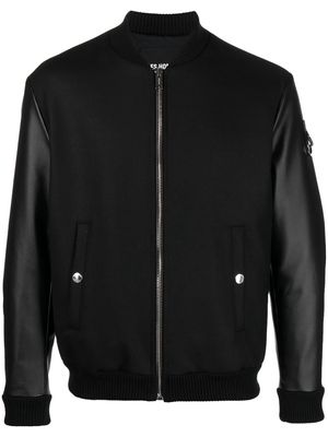 Les Hommes panelled bomber jacket - Black