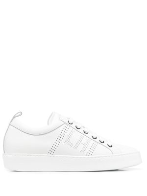 Les Hommes perforated detail sneakers - White