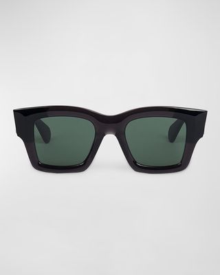 Les Lunettes Baci Acetate Rectangle Sunglasses