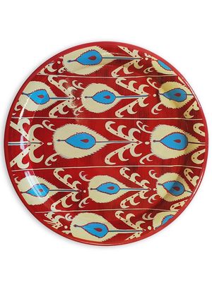 Les-Ottomans abstract-print iron tray - Red