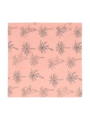 Les-Ottomans palm tree-print cotton napkin - Pink