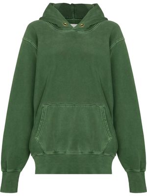 Les Tien brushed cotton hoodie - Green