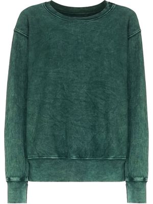 Les Tien crew-neck cotton sweatshirt - Green