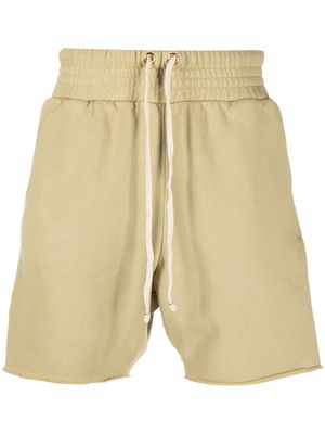 Les Tien drawstring-fastening waistband shorts - Green