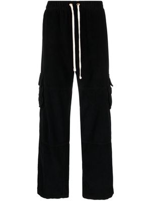Les Tien drawstring-waist cargo trousers - Black
