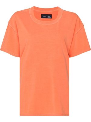 Les Tien exposed-seam lightweight T-shirt - Orange
