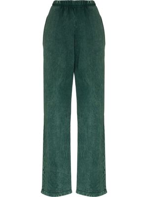 Les Tien faded-finish track pants - Green