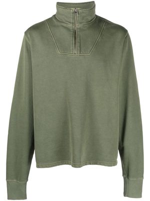 Les Tien half-zip fleece pullover - WASHED SPRUCE
