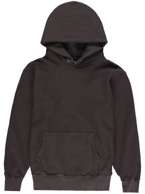 Les Tien pouch cotton hoodie - Black