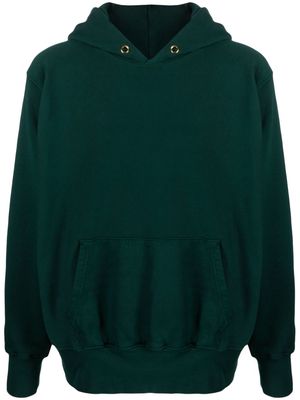 Les Tien pouch-pocket cotton hoodie - Green
