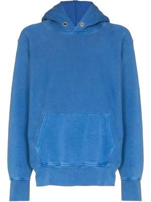 Les Tien pouch pocket hoodie - Blue