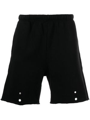Les Tien press-stud track shorts - Black