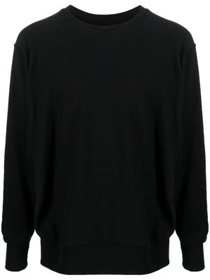 Les Tien ribbed-detail long-sleeved sweatshirt - Black